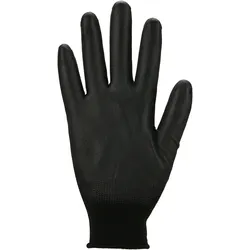 Feinstrick mit PU-Beschichtung, schwarz, Größe: 11, Farbe: SCHWARZ
