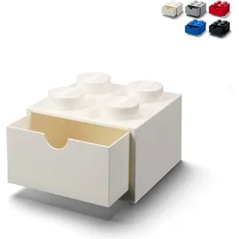 LEGO Aufbewahrungsbox mit Schublade 4-tlg. weiß
