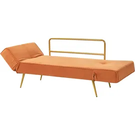 Beliani Schlafsofa 2-Sitzer verstellbare Armlehnen Saarela