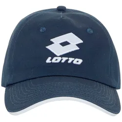 Baseball Cap LOTTO, Damen, blau (marineblaus), 100% Baumwolle, unifarben, sportlich, Caps, - mit hochwertiger Logo-Stickerei