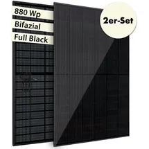 Vale 2x Solarmodul Bifazial 440 W inkl. 2 x 440 Wp Solarmodule