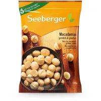 Seeberger Macadamias geröstet & gesalzen: Feinstens veredelte Macadamianüsse - schonend geröstet mit feiner Salznote - intensiv nussig - geschält, vegan (1 x 125 g)