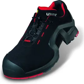 Uvex Halbschuh schwarz/rot uvex 1 x-tended support, S3 EU-Schuhgröße: 41