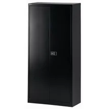 BISLEY Flügeltürenschrank Metall 40 x 91,4 x 195 cm schwarz