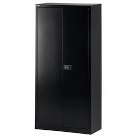 BISLEY Flügeltürenschrank Metall 40 x 91,4 x 195 cm schwarz