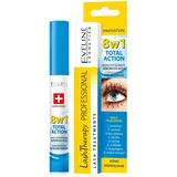 Eveline Cosmetics Lash Therapy Professional Konzentriertes Wimpernserum Total Action 8-in-1 mit Arganöl & D-Panthenol - Nährt, Stärkt & Fördert das Wimpernwachstum