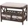 Mendler HWC-C48 45 x 65 x 34 cm Sitzbank Schuhregal braun