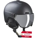 Black Crevice Skihelm Davos mit Visier, schwarz, M (56-58 cm)