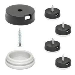 WAGNER QuickClick® Kunststoffgleiter HYPER - zum Schrauben, 4x Basis & Schraube & Einsatz Ø 20 mm, DE Ware - 15809000
