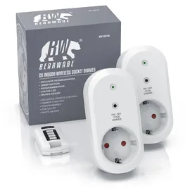 Bearware Funksteckdose Weiß 2 St.