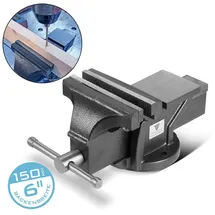 STAHLWERK Schraubstock Gusseisen 150 mm schwarz
