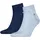 Quarter Socken Light Blue Melange 39-42