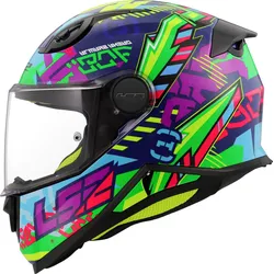 LS2 FF812 Svent, Integralhelm Kinder - Blau/Grün - L