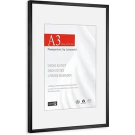 luxuskollektion Bilderrahmen modern Schwarz 21x30 cm 1x