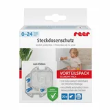 Reer Steckdosenschutz, klebbar, transparent, 20 Stück (32069)