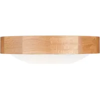 Lamkur LED Deckenleuchte Lampe Eiche 1-flammig gewölbt 27 cm
