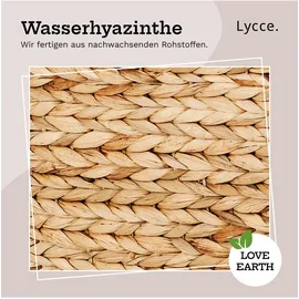 lycce Aufbewahrungskorb Kallax Box Wasserhyazinthe 33 x 33 x 33 cm braun