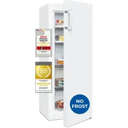 Exquisit Gefrierschrank GS5231-NF-H-040C weiss | 161 l Nutzinhalt | 4*-Gefrieren | Alarm-Funktion | Schnellgefrieren | NoFrost