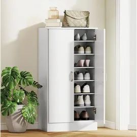 Okwish Schuhschrank 55 x 108 x 35 cm mit Soft-Close / weiß