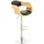 TPFLiving Barhocker Kingsley 360° drehbar höhenverstellbar Metall Kunstleder Natura/Schwarz