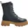 Marco Tozzi by Guido Maria Kretschmer Damen Stiefeletten zum Schnüren mit Reißverschluss Modern, Schwarz BLACK/NATURE 39
