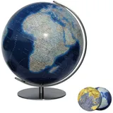 Columbus Tischglobus Regent Ø 34cm Duo Azzurro Acrylglas Messing