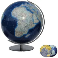 Columbus Tischglobus Regent Ø 34cm Duo Azzurro Acrylglas Messing