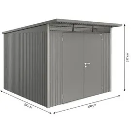 Biohort AvantGarde A7 quarzgrau-metallic Doppeltür