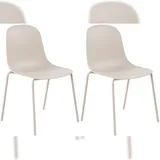 CLP Hardin Gartenstuhl 2er Set 0 x 0 x 0 cm hellgrau