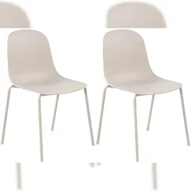 CLP Hardin Gartenstuhl 2er Set 0 x 0 x 0 cm hellgrau