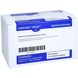 Lidocain Welk 1% Injektionslösung Ampull 50X2 ml