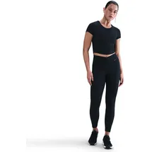 Nike One 7/8-Leggings Mit Hohem Bund Für Damen, Schwarz/Dark Smoke Grey,