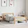 vidaXL Massivholzbett 90 x 200 cm Braun