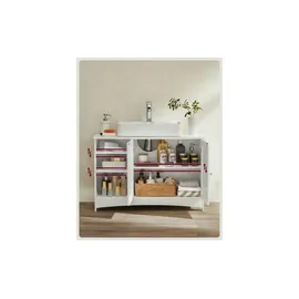 Möbel Kraft Waschbeckenunterschrank 90 x 60 cm Weiß