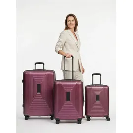 Redolz Essentials 14 Koffer-Set 3-tlg. rot/aubergine metallic