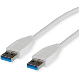 VALUE USB 3.2 Gen 1 Kabel, Typ A-A, Weiß 1,8 m