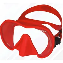 Beuchat Maxlux S Tauchmaske für schmale Gesichtsformen - Taucherbrille Rot One Size