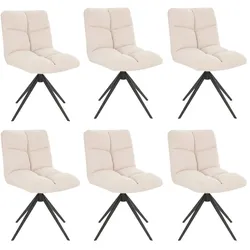 HOME DELUXE Esszimmerstuhl NODA - Farbe: Beige, Menge: 6