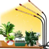 FRGROW Pflanzenlampe LED, Vollspektrum Pflanzenlicht für Zimmerpflanzen, Pflanzenleuchte LED, 3000k/5000k/660nm Vollspektrum Pflanzenlampe, Wachstumslampe für Pflanzen, 10 Stufen Dimmbar,Timer