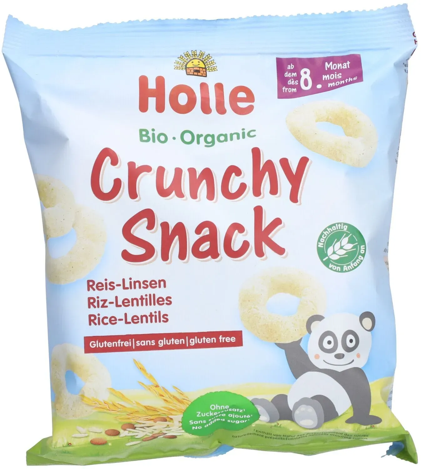 Holle Bio Kinder Knuspersnack Reis-Linsen