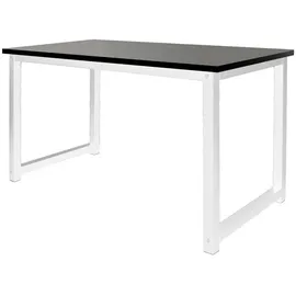 ML-Design Schreibtisch Computertisch Bürotisch Arbeitstisch PC Tisch 120x60cm Schwarz-Weiß