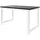 ML-Design Schreibtisch Computertisch Bürotisch Arbeitstisch PC Tisch 120x60cm Schwarz-Weiß