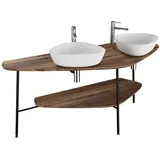 Vitra Plural Konsole 162 cm 2 Ausschnitte links + rechts für Aufsatzschalen Eiche 64043