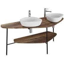Vitra Plural Konsole 162 cm 2 Ausschnitte links + rechts für Aufsatzschalen Eiche 64043