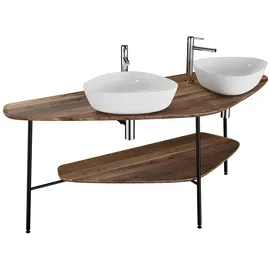 Vitra Plural Konsole 162 cm 2 Ausschnitte links + rechts für Aufsatzschalen Eiche 64043