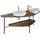 Vitra Plural Konsole 162 cm 2 Ausschnitte links + rechts für Aufsatzschalen Eiche 64043