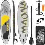 ECD Germany Aufblasbares Stand Up Paddle Board Maona 308 x 76 x 10 cm Grau PVC