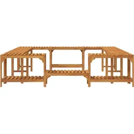 vidaXL Quadratische Outdoor Hot Tub Umrandung 230 x 230 cm Braun