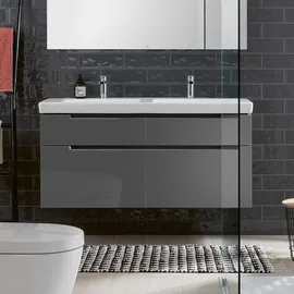 Villeroy & Boch Waschtischunterschrank 4 Auszüge 128,7 x 59,0 x 44,9 cm Grau