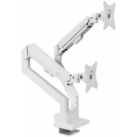 Arozzi Alzare Neo Duo Monitorständer mit Gasfeder Weiß
